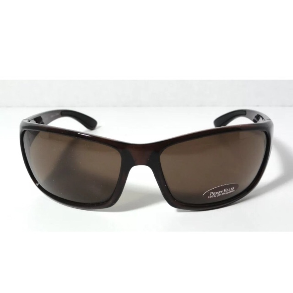 Perry Ellis wrap sunglasses brown